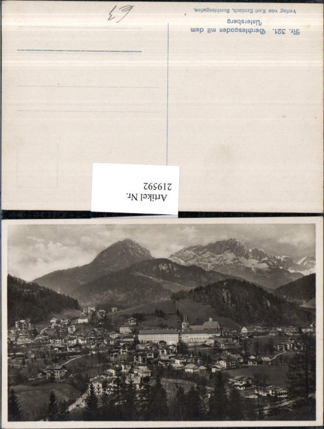 219592,Berchtesgaden Totale m. d. Untersberg