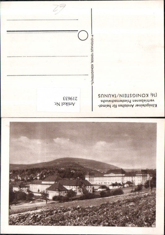 219633,Königstein im Taunus Anstalten für heimatvertriebenen Priesternachwuchs