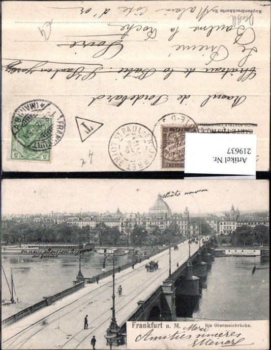 219637,Frankfurt a. Main Obermainbrücke Brücke