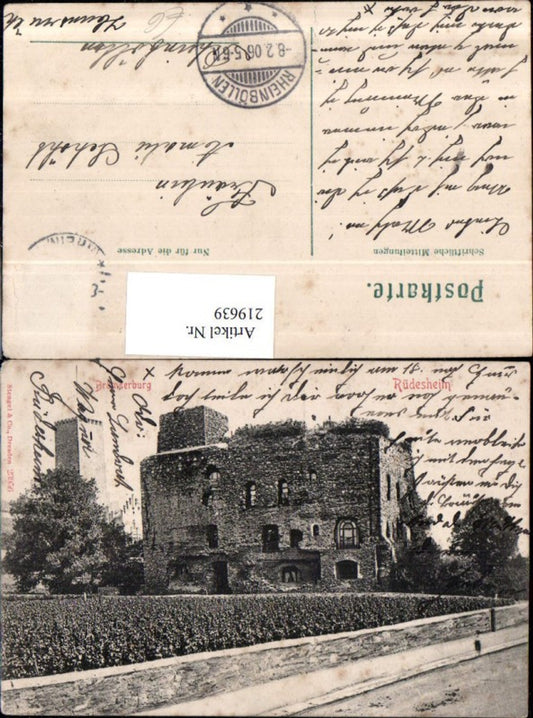 219639,Rüdesheim a. Rhein Brömserburg Burg pub Stengel & Co 23956