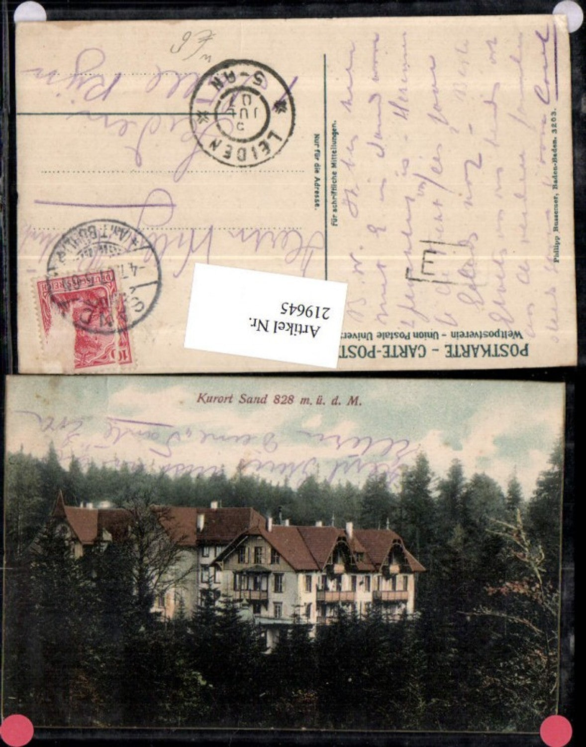 219645,Kurort Sand Amt Bühl