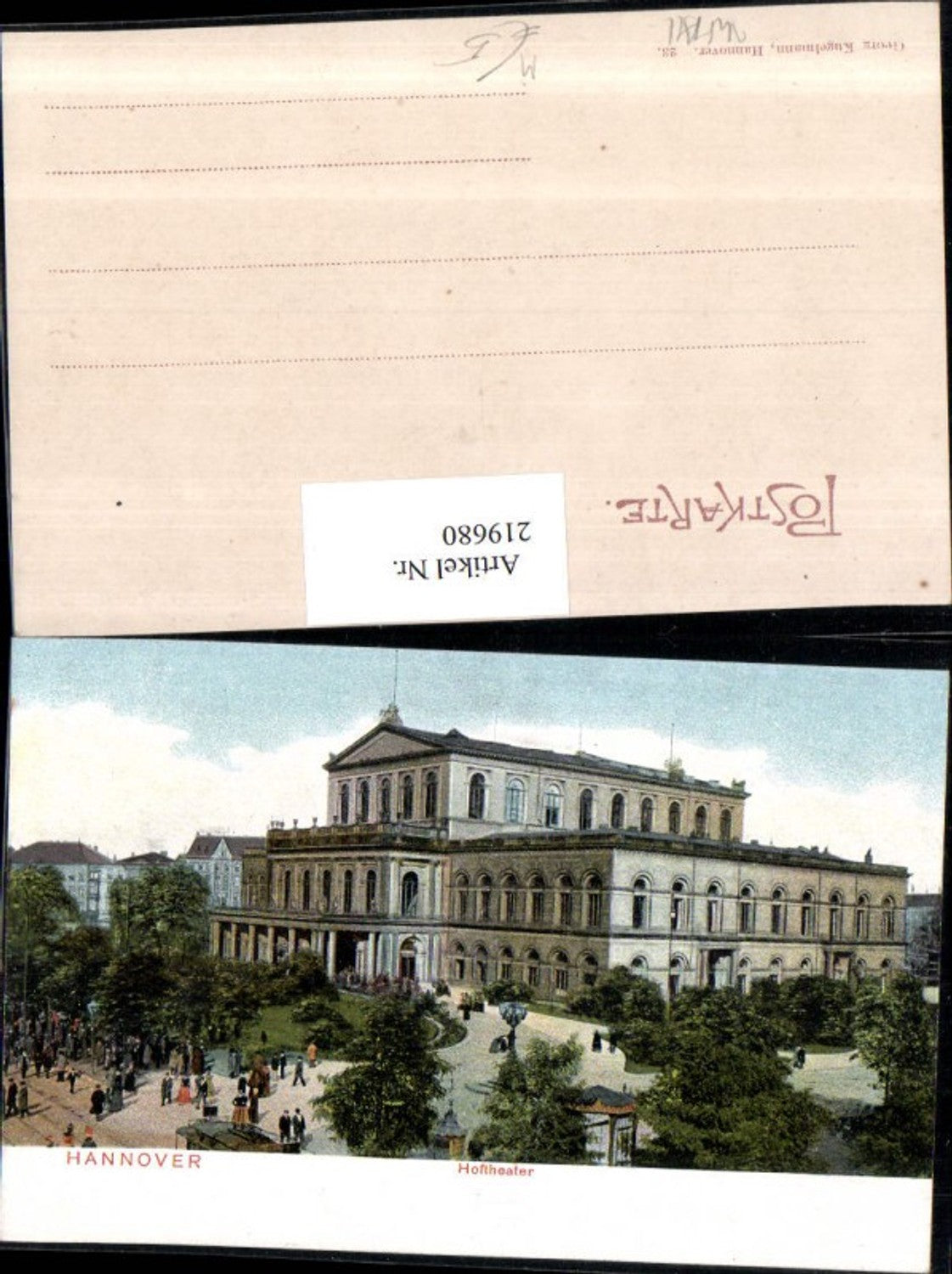 219680,Hannover Hoftheater Theater
