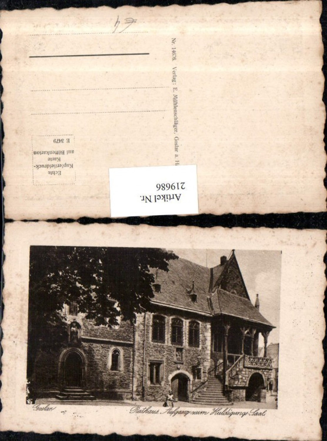219686,Goslar Rathaus Aufgang zum Huldigungs-Saal