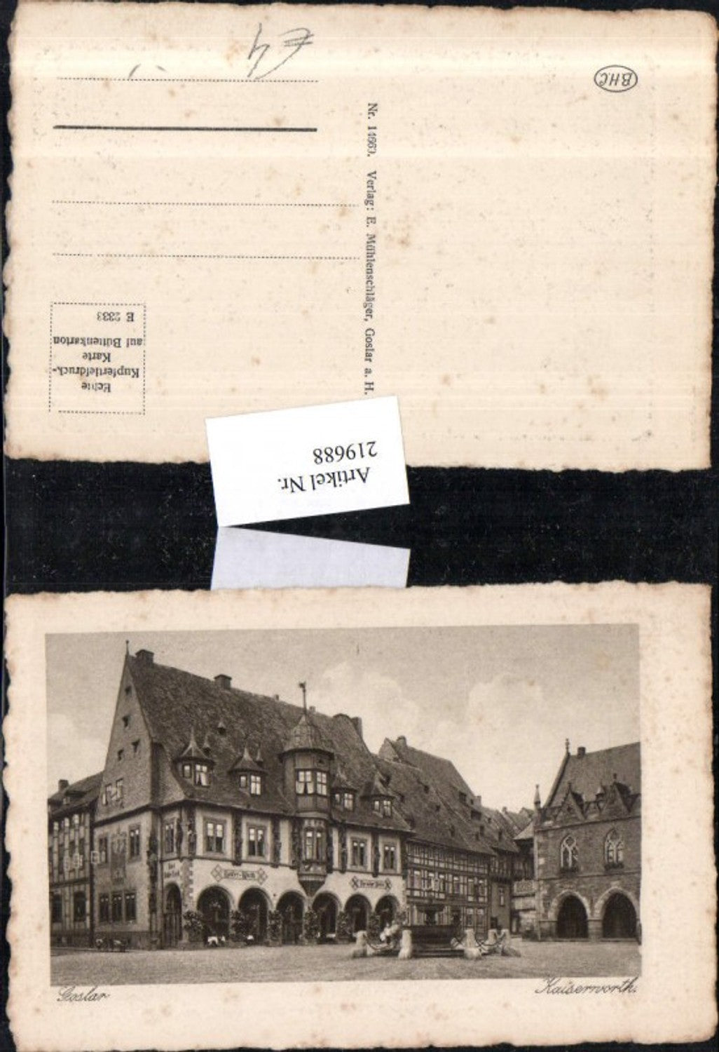 219688,Goslar Kaiserworth Brunnen