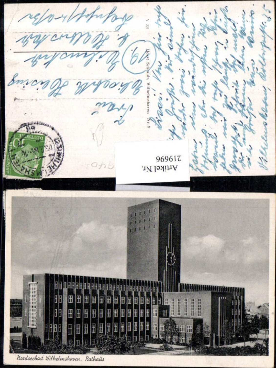 219696,Nordseebad Wilhelmshaven Rathaus