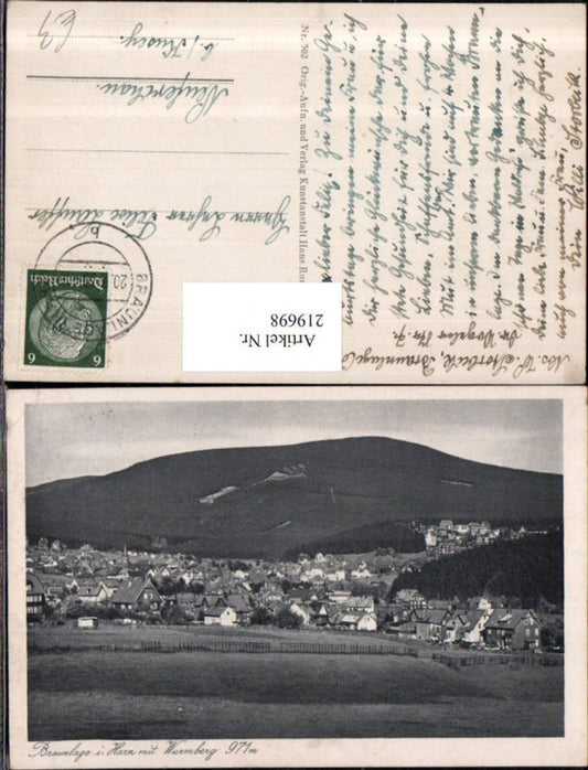 219698,Braunlage i. Harz Totale m. Wurmberg