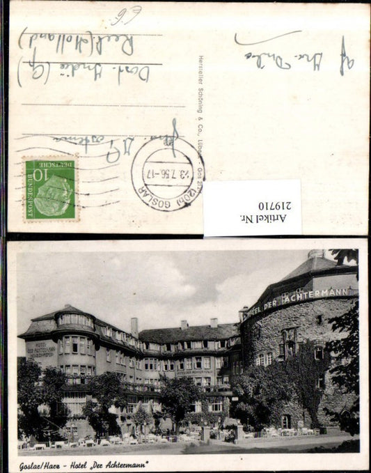 219710,Goslar im Harz Hotel „Der Achtermann“