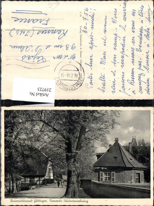 219723,Göttingen Bismarcks Studentenwohnung