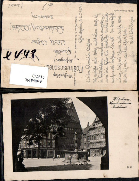 219740,Hildesheim Knochenhauer Amtshaus Brunnen