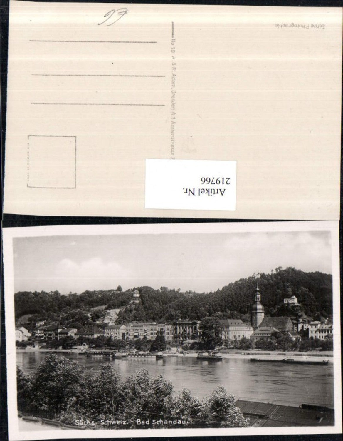 219766,Sächsische Schweiz Bad Schandau Teilansicht