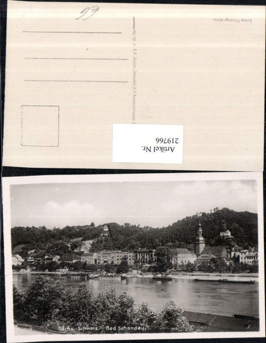 219766,Sächsische Schweiz Bad Schandau Teilansicht