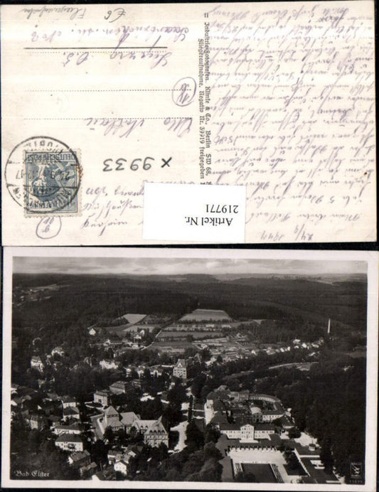 219771,Bad Elster Totale Fliegeraufnahme 11477