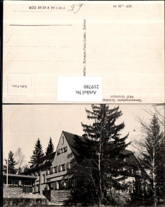 219780,Genesungsheim Grünhain