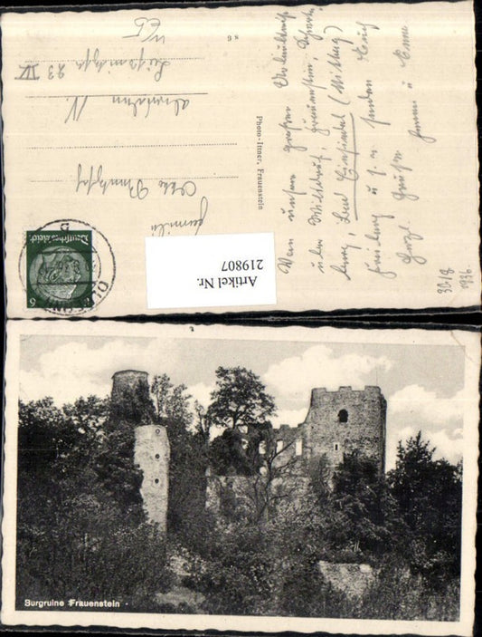 219807,Burgruine Ruine Frauenstein b. Frauenstein im Erzgebirge