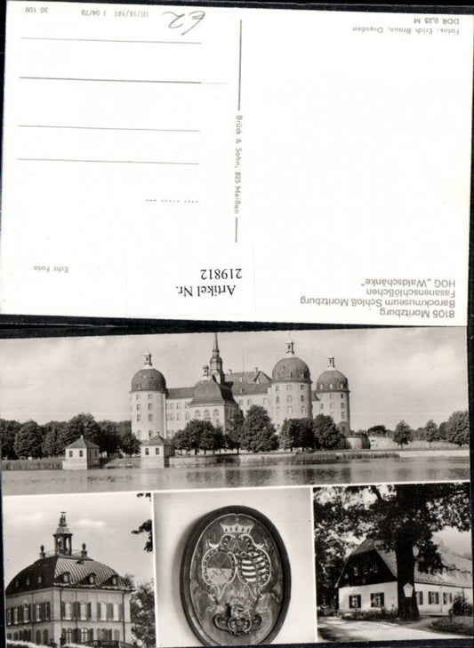 219812,Moritzburg Burg Barockmuseum Fasanenschlößchen HOG Waldschänke Mehrbildkarte