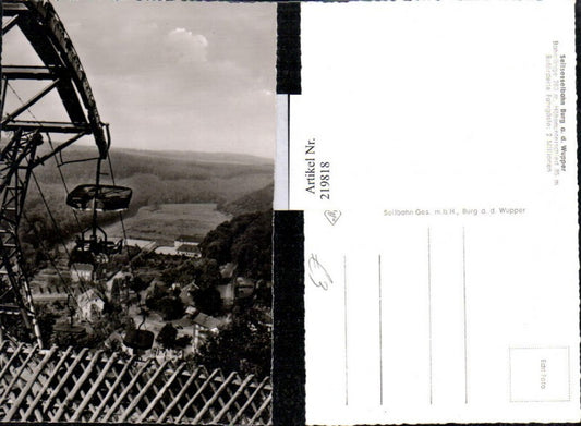 219818,Seilsesselbahn Sesselbahn Burg a. d. Wupper