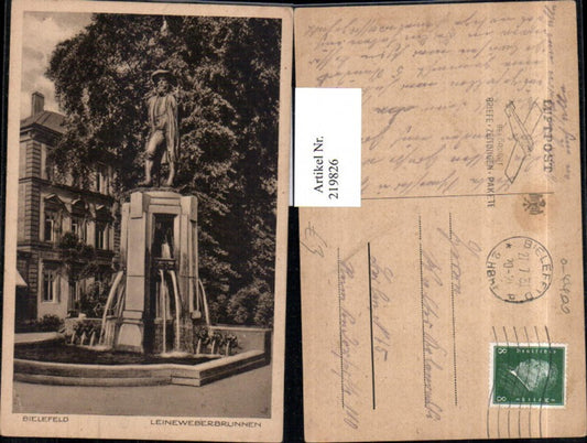 219826,Bielefeld Leineweberbrunnen Brunnen