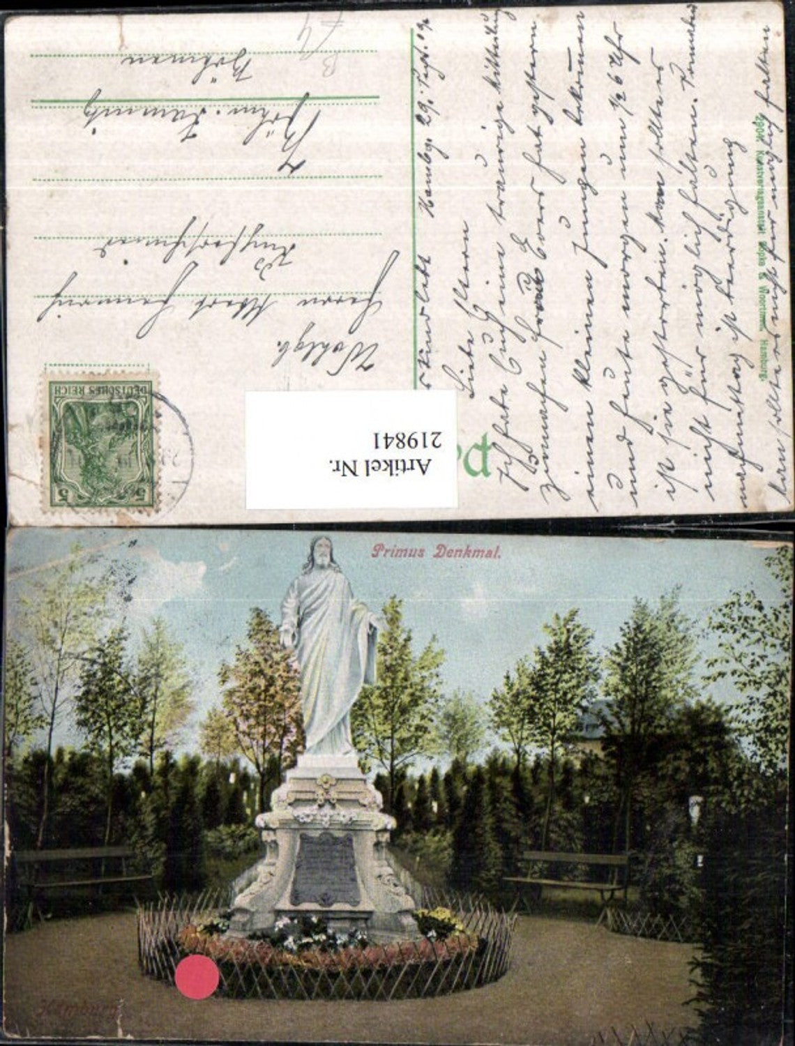 219841,Hamburg Primus Denkmal