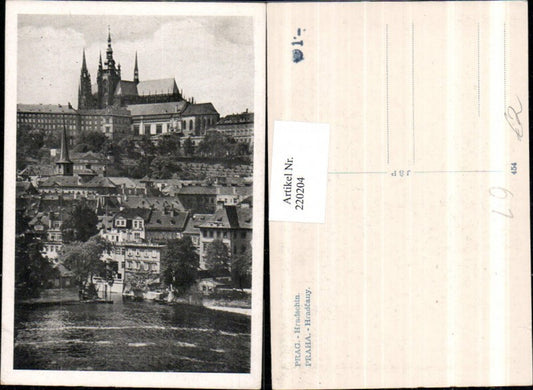 220204,Prag Praha Hradschin Teilansicht m. Burg