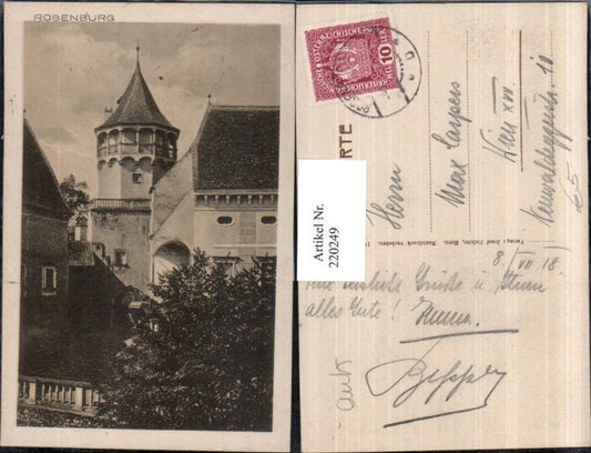 220249,Rosenburg Schloss Partie Turm