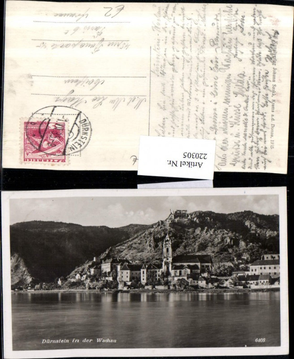 220305,Dürnstein i. d. Wachau Totale m. Ruine