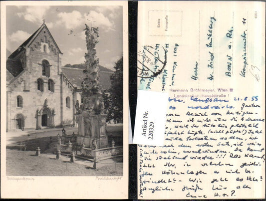 220329,Heiligenkreuz Dreifaltigkeitssäule Pestsäule Kirche