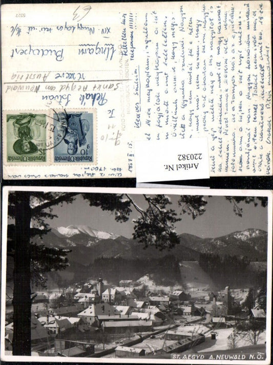220382,St. Aegyd a. Neuwald Totale Winterbild