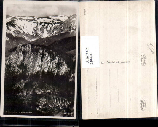 220434,Semmering Polleroswand Bergkulisse