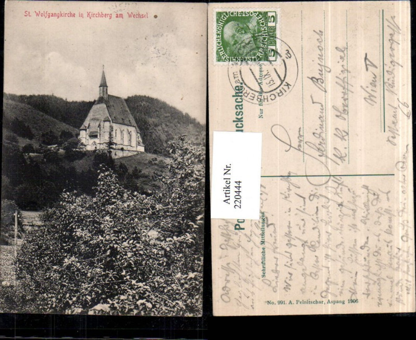 220444,St. Wolfgangkirche Kirche in Kirchberg a. Wechsel