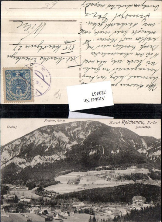 220467,Reichenau Totale m. Feuchter Schneedörfl u. Thalhof