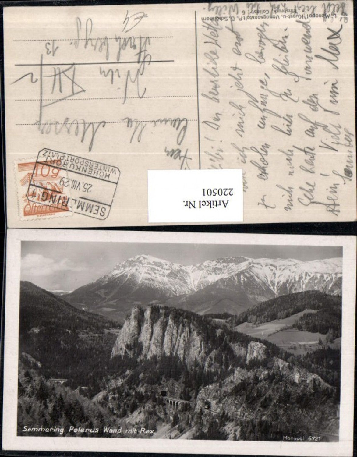220501,Semmering Polerus Wand m. Rax