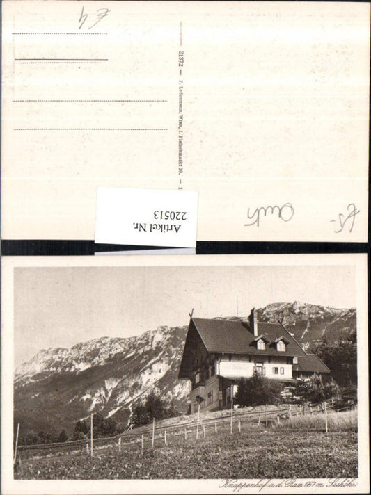 220513,Knappenhof a. d. Rax b. Reichenau