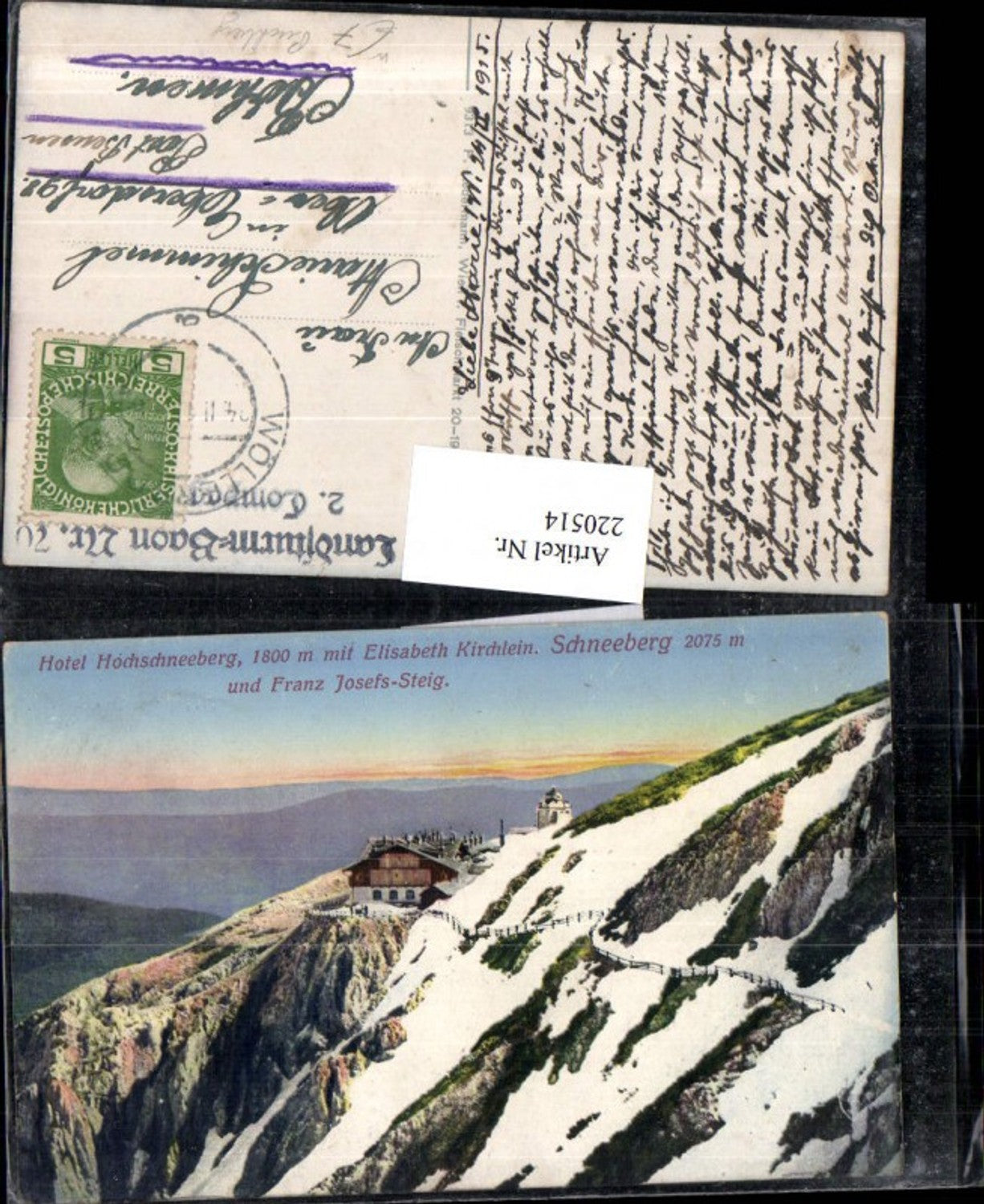 220514,Hotel Hochschneeberg m. Elisabeth Kirchlein am Schneeberg u. Franz Josefs-Steig b. Puchberg