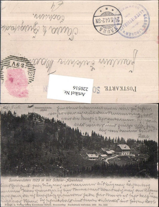 220516,Sonnwendstein m. Schüler-Alpenhaus b. Semmering