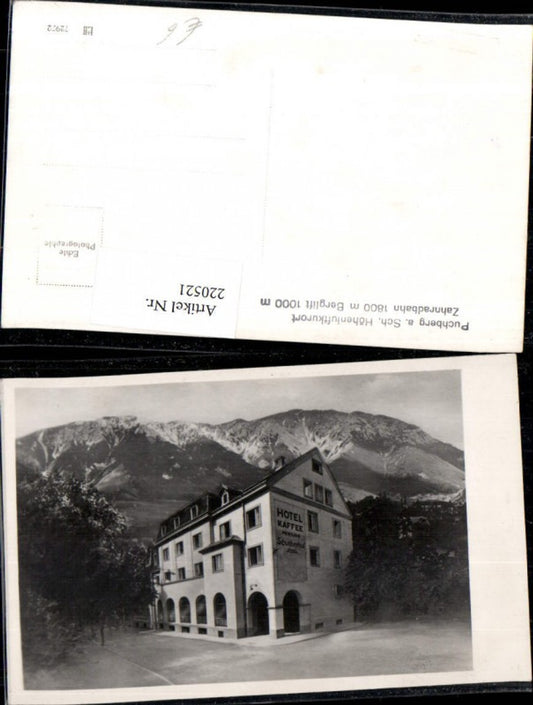 220521,Puchberg a. Schneeberg Zahnradbahn Berglift Hotel Kaffee Pension Schwabenhof