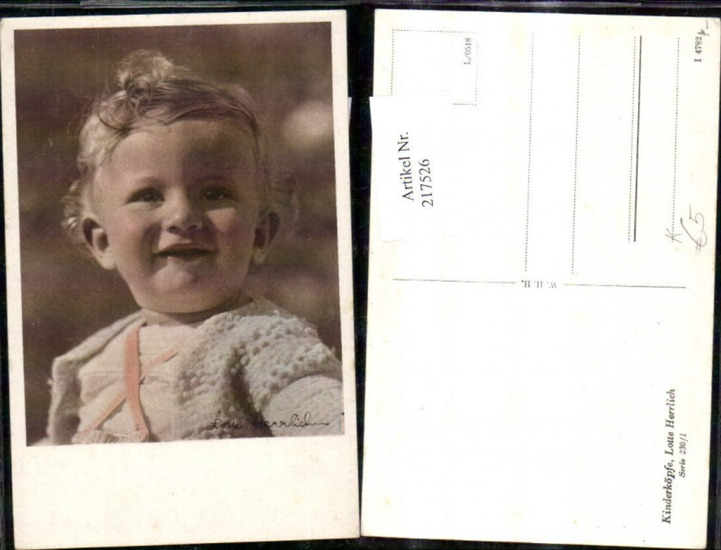 217526,Kinder Künstler Ak Lotte Herrlich Kinderköpfe