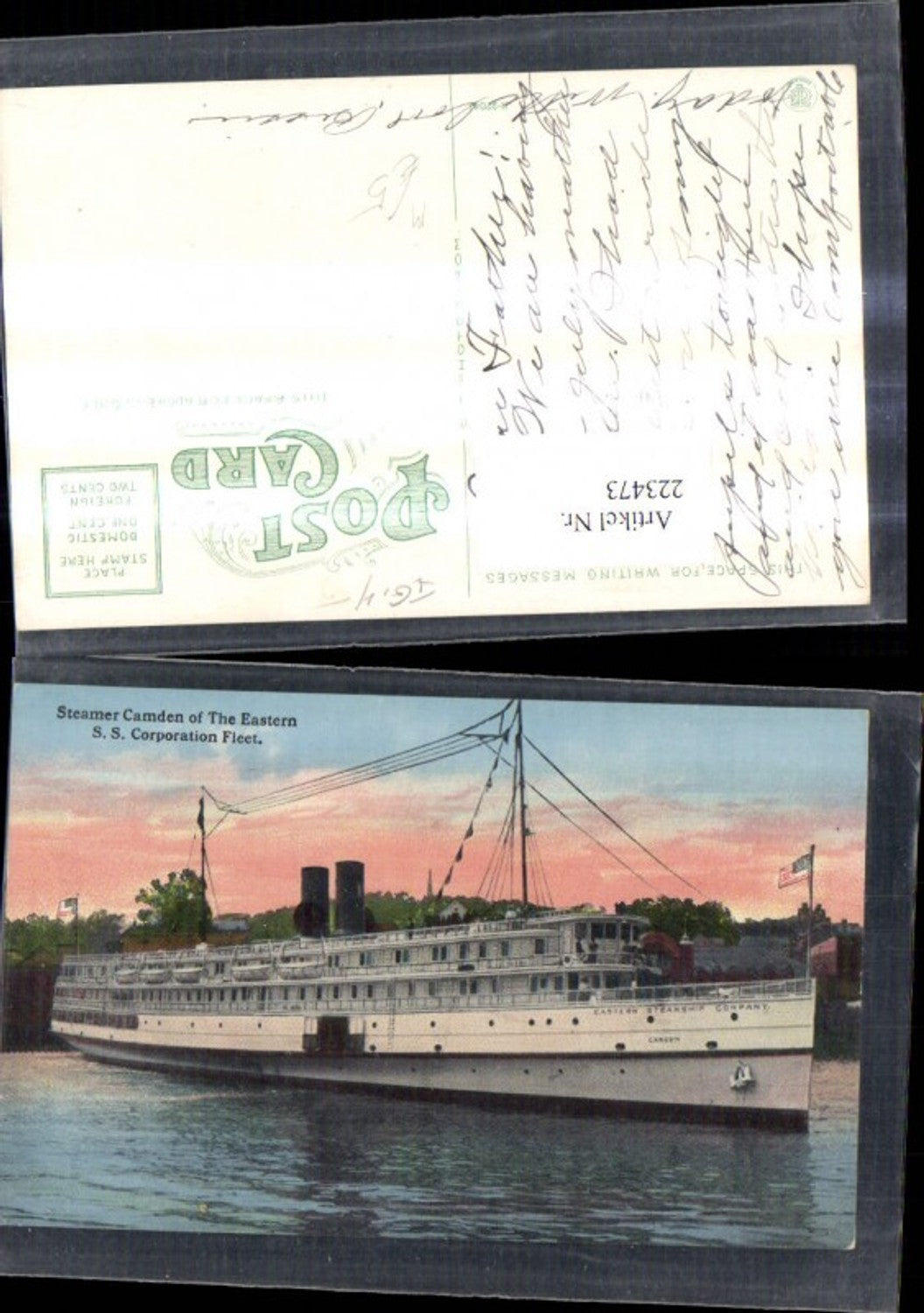 223473,Hochseeschiff Schiff Dampfer Steamer Camden of the Eastern S.S. Corporation Fleet