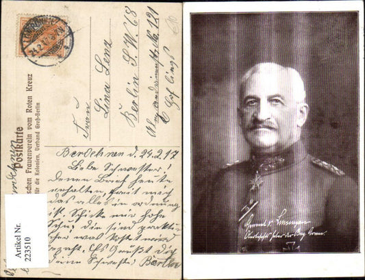 223510,Künstler Ak Gemälde General Alexander von Linsingen Adel Monarchie