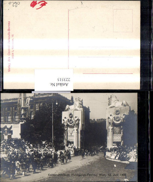 223515,Kaiser Jubiläums Huldigungs Festzug 1908 Adel Monarchie