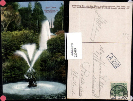 220699,Bad Kleve Wasserkünste am Amphitheater Springbrunnen