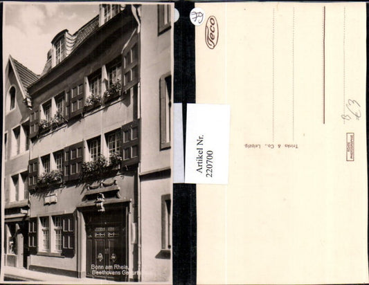 220700,Bonn a. Rhein Beethoven Geburtshaus Hausansicht