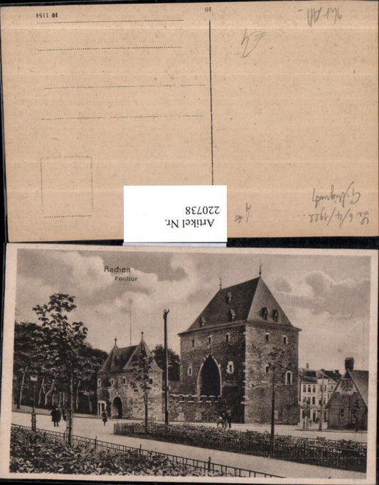 220738,Aachen Ponttor Tor