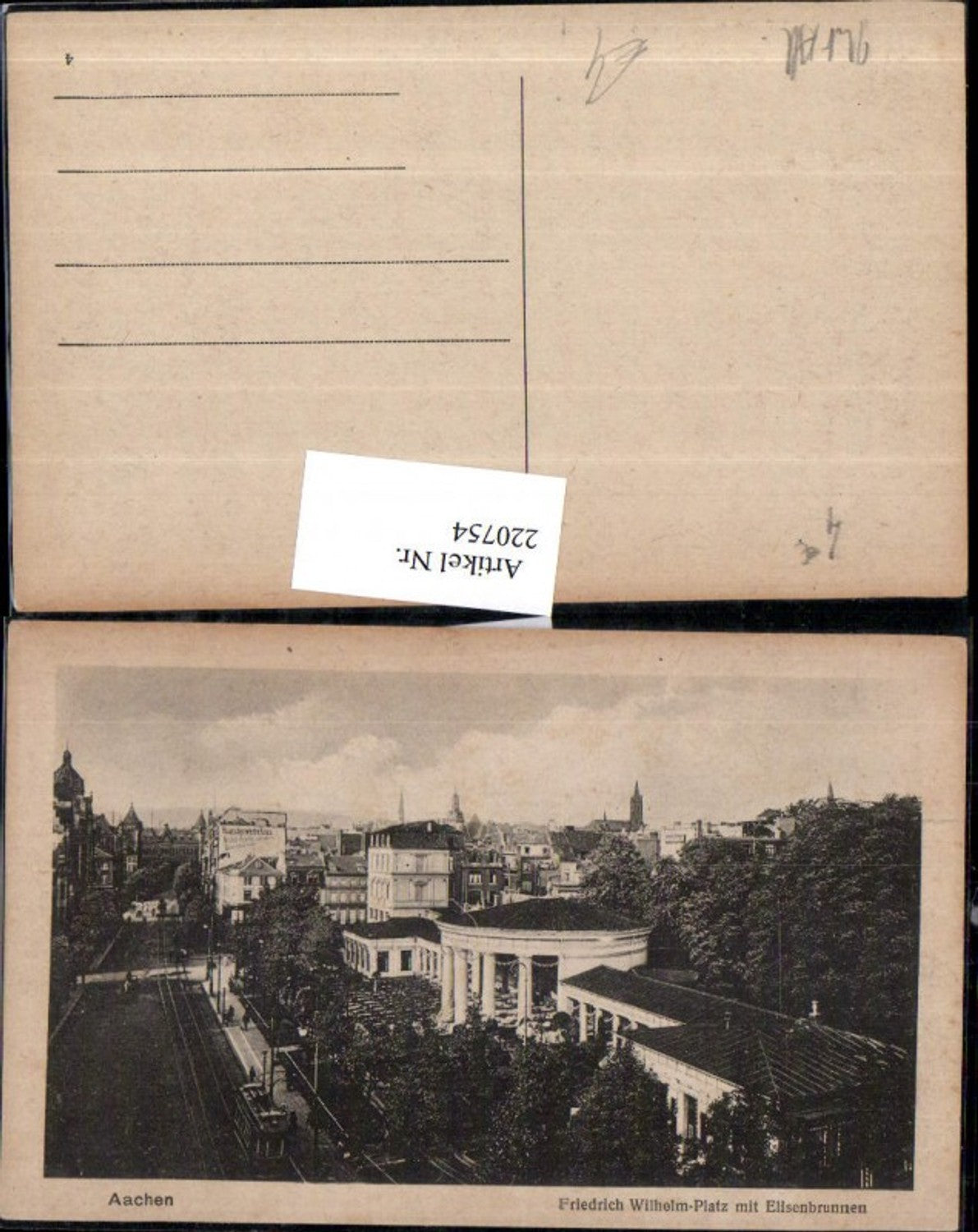 220754,Aachen Friedrich Wilhelm-Platz m. Elisenbrunnen