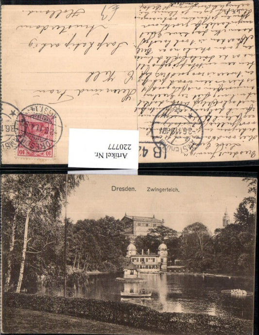 220777,Dresden Zwingerteich Teich Partie