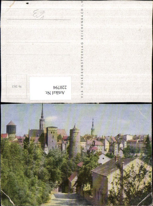 220794,Bautzen Teilansicht Türme Wasserturm pub VEB Volkskunstverlag Reichenbach 263
