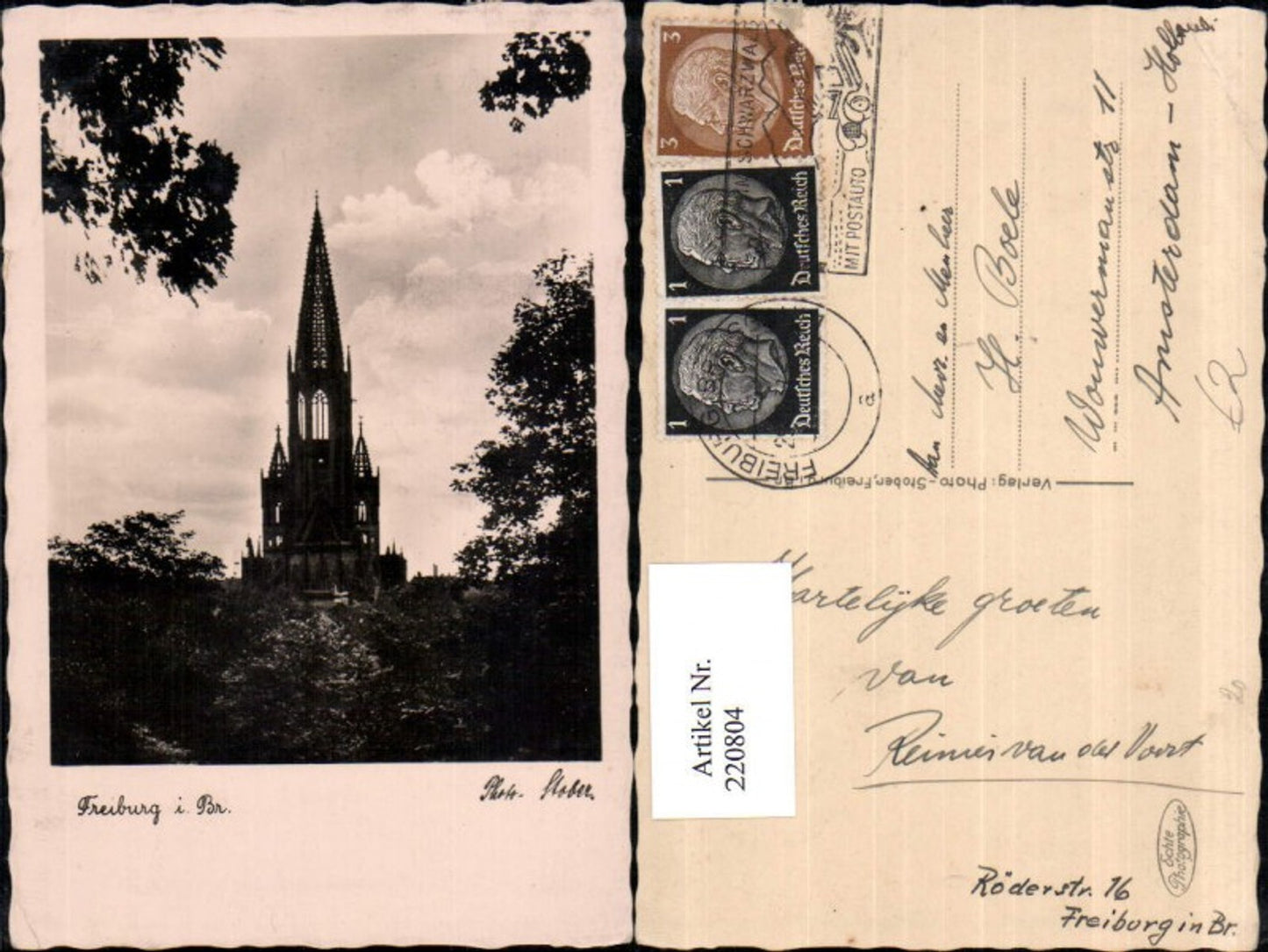 220804,Freiburg i. Breisgau Münster Turm