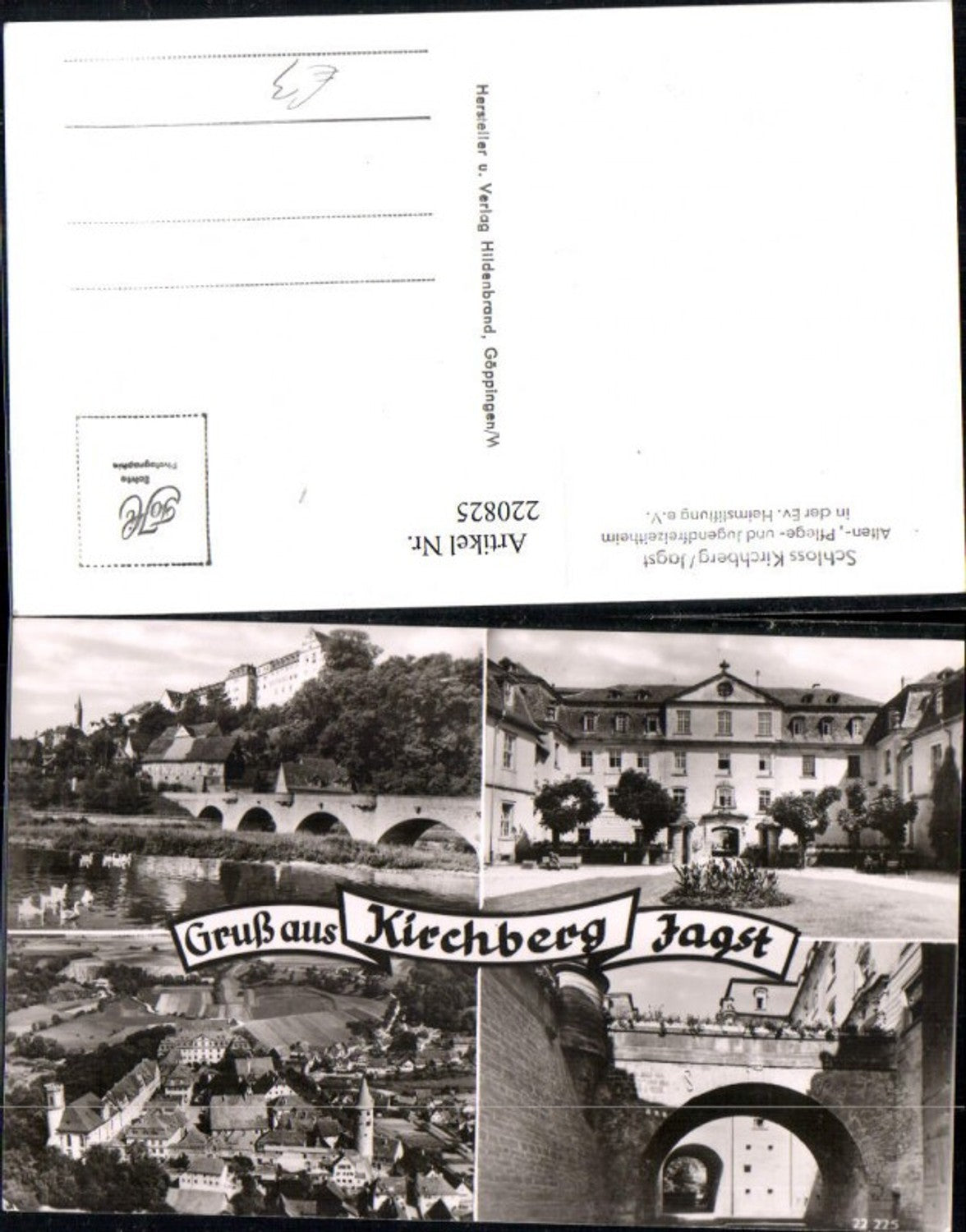 220825,Gruß aus Kirchberg a. d. Jagst Totale Altenheim Pflegeheim Jugendfreizeitheim Mehrbildkarte
