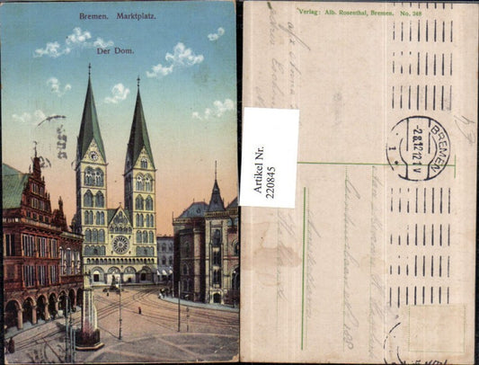 220845,Bremen Marktplatz Der Dom Kirche