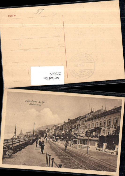 220865,Rüdesheim a. Rhein Rheinstraße Straßenansicht