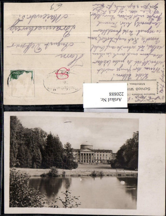 220888,Kassel Schloss Wilhelmshöhe Mittelbau Gartenseite